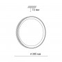 3049/DL PALE SN 035 Светильник пластик/белый/черный LED 48Вт 3000-6000К D395 IP43 пульт ДУ SHINY