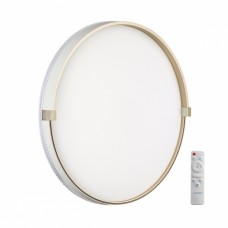 7646/EL PALE SN Светильник пластик/золотой LED 70Вт 3000-6000К D490 IP43 пульт ДУ OLIDI WHITE