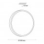 3012/AL MINI SN 046 Светильник пластик/белый/черный LED 12Вт 4000K D200 IP43 SMALLI