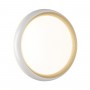 7650/DL PALE SN Светильник пластик/белый/золотой LED 48Вт 4000К D380 IP43 TOFIQ WHITE