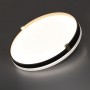 7647/CL PALE SN Светильник пластик/белый/черный/золотой LED 30Вт 4000К D340 IP43 OLIDI BLACK