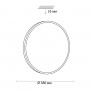 3012/DL TAN SN 046 Светильник пластик/белый/черный LED 48Вт 3000-6500K D380 IP43 пульт ДУ/ LampSmart SMALLI
