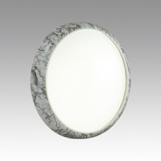 7638/DL COLOR SN Светильник пластик/бел. мрамор LED 48Вт 4000K D410 IP43 MRAMO WHITE