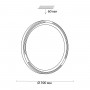 3028/DL COLOR SN 019 Светильник пластик/белый LED 48Вт 3000-6500K D390 IP43 пульт ДУ/RGB/LampSmart SLOT