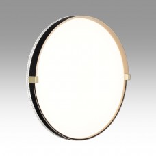 7647/DL PALE SN Светильник пластик/белый/черный/золотой LED 48Вт 4000К D390 IP43 OLIDI BLACK