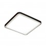 7621/DL PALE SN 047 Светильник пластик/белый/черный/медный LED 48Вт c ДУ 3000-4200-6300К 440х440 IP43 пульт ДУ EFFA