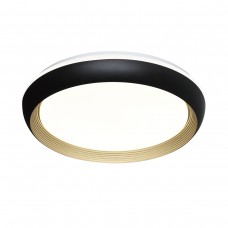 7651/DL PALE SN Светильник пластик/черный/золотой LED 48Вт 4000К D380 IP43 TOFIQ BLACK