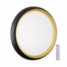 7651/EL PALE SN Светильник пластик/черный/золотой LED 70Вт 3000-6000К D480 IP43 пульт ДУ TOFIQ BLACK