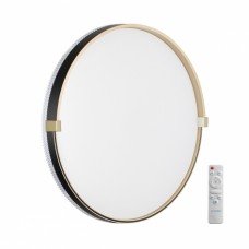 7647/EL PALE SN Светильник пластик/черный/золотой LED 70Вт 3000-6000К D490 IP43 пульт ДУ OLIDI BLACK