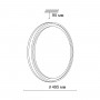3045/EL PALE SN 029 Светильник пластик/белый/черно-золотой LED 72Вт 3000-6000К D495 IP43 пульт ДУ KLAPA