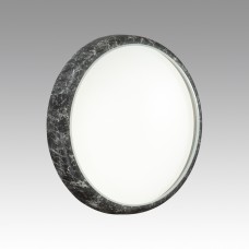 7639/DL COLOR SN Светильник пластик/черн. мрамор LED 48Вт 4000K D410 IP43 MRAMO BLACK