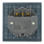 Розетка 1-местная з/ш с/з 16А + USB + Type C (механизм), STEKKER, 250В, 20W, серия Мия, RST16-3119-05, черный бархат