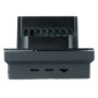 Терморегулятор Wi-Fi (механизм), STEKKER, 250В, 3500Вт, серия Эмили, RSW00-5119-05, черный уголь, soft touch