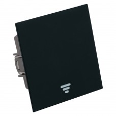 Выключатель 1-клавишный самовозвратный (механизм), STEKKER, 250В, 10А, серия Мия, RSW10-3112-05, черный бархат