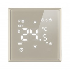 Терморегулятор Wi-Fi (механизм), STEKKER, 250В, 3500Вт, серия Эмили, RSW00-5119-08, кашемир, soft touch