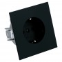 Розетка 1-местная с защитной шторкой с/з (механизм), STEKKER, 250В, 16А, серия Мия, RST16-3110-05, черный бархат