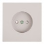 Розетка 1-местная с защитной шторкой (механизм), STEKKER, б/з, 250В, 16А, серия Мия, RST16-3109-08, пудровый жемчуг