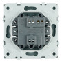 Переключатель 1-клавишный (механизм), STEKKER, 250В, 10A, серия Эмили, RSW10-5105-09, антрацит, soft touch