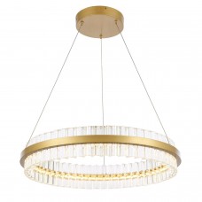 SL383.213.01 Светильник подвесной ST-Luce Матовое золото/Прозрачный LED 1*44W 3000K