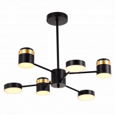 SLE6007-402-06 Светильник потолочный Черный, Золотистый/Черный, Золотистый LED 6*7W 3000K
