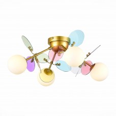 SLE2502-202-04 Люстра потолочная Золотистый/Разноцветный G9 4*5W