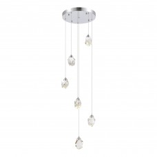 SL6114.103.06 Светильник подвесной ST-Luce Хром/Прозрачный LED 6*3W 3000K SL6114.103.06 Светильник подвесной ST-Luce Хром/Прозрачный LED 6*3W 3000K