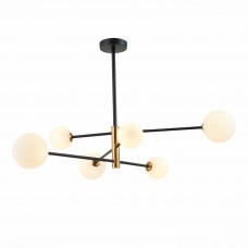 SLE220103-06 Светильник подвесной Черный, Бронза/Белый G9 6*5W