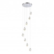 SL6114.103.08 Светильник подвесной ST-Luce Хром/Прозрачный LED 8*3W 3000K SL6114.103.08 Светильник подвесной ST-Luce Хром/Прозрачный LED 8*3W 3000K