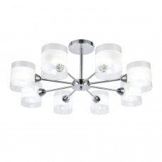 SLE102802-08 Люстра потолочная Хром/Прозрачный, Белый E14 8*40W