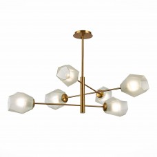 SLE205202-06 Люстра потолочная Латунь/Белый E27 6*60W