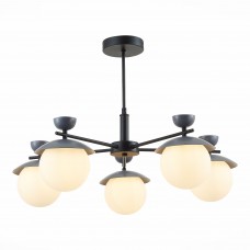 SLE220202-05 Светильник потолочный Черный, Серый/Белый G9 5*5W