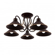 SLE120402-05 Люстра потолочная Темно-коричневый/Черный E27 5*60W
