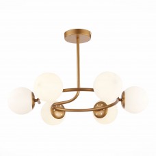 SLE220602-06 Люстра потолочная Золотистый/Белый E14 6*40W