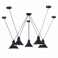 SL1804.403.05 Светильник подвесной ST-Luce Черный/Черный E14 5*60W