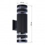 Светильник настенный E27*2 Smartbuy-Black/IP65 (SBL-WLBK4-2E27)