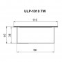 Панель светодиодная ULP-1010 42W-4000К IP40 GRILYATO OPAL BLACK KIT06