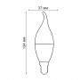 Умная светодиодная лампа LED-CW37-5W-RGBW-E14-230V-WF-FR PLS80WH