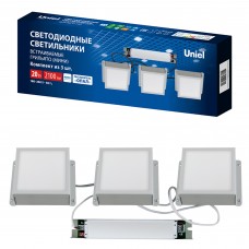 Панель светодиодная Uniel ULP-1010-20W-4000K IP54 GRILYATO OPAL WHITE KIT03