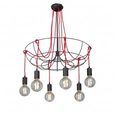 Люстра V4495-1/6PL, 6хЕ27 макс. 60Вт, VITALUCE