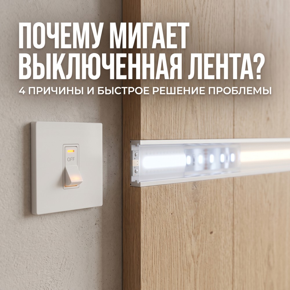 Почему мигает или светится светодиодная лента при выключенном свете: причины и как исправить